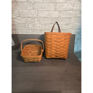 Longaberger Brown Handwoven Baskets & Bins One Size